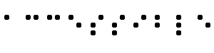 Imagen con la palabra "accesible" en braille.